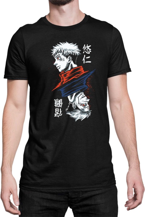 Tricou barbati Japan Anime Manga Tralala Jujutsu Kaisen Kaisen 03, Negru, 2XL