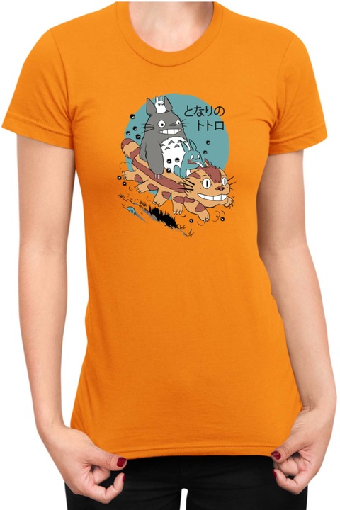 Női póló Japan Anime Manga My Neighbor Totoro 01, Narancssárga