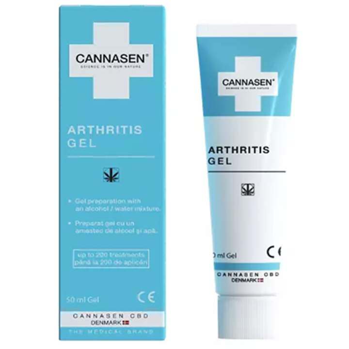 Gel cu CBD pentru Artrita Cannasen, CanNordic A/S, 50 ml