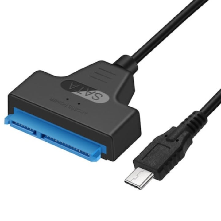 USB-C 3.1 Type-C към SATA 3 22-пинов адаптерен кабел за 2,5-инчов HDD / SSD твърд диск за лаптоп 6 GB/S