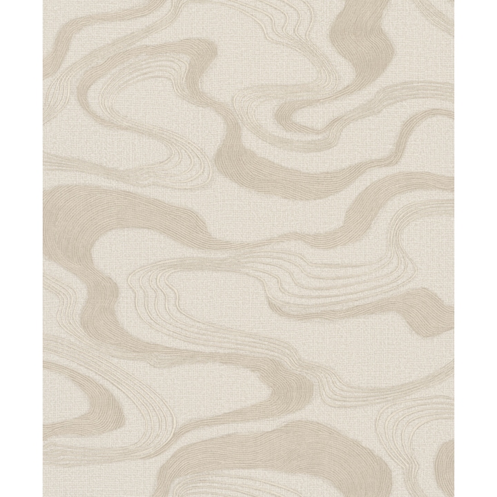 Декоративен вълнообразен текстуриран тапет с възможност за миене, лесен за поставяне Gold Cream 34535 0,53mx 10m