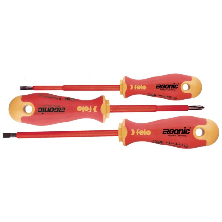 Комплект отвертки VDE, ERGONIC / 3 броя, Felo