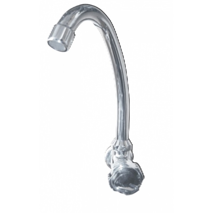 Стенен смесител за кухня, Интер Керамик, КУИК, единичен, хром