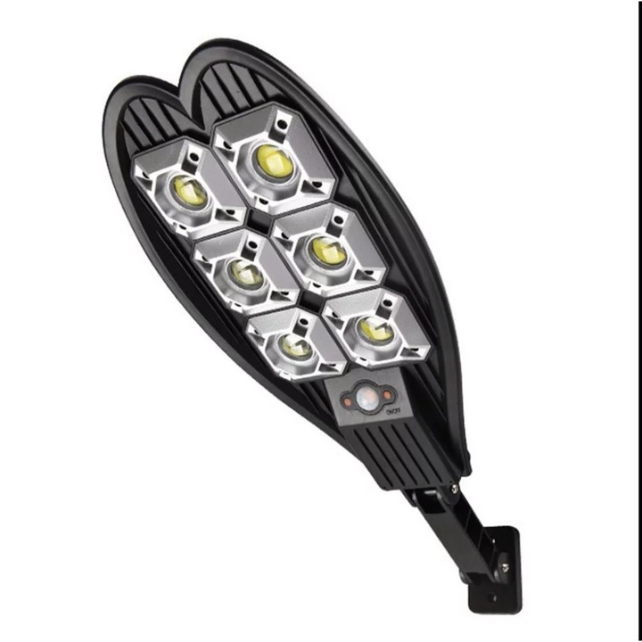 Улична соларна лампа ОМ Маркет COB2, 1200W, Черa