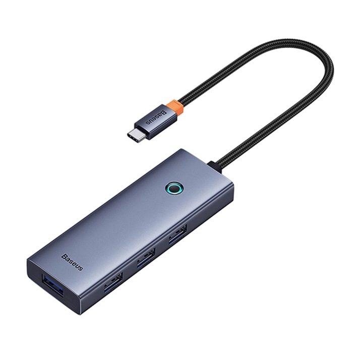 Хъб тип-C към 4x USB3.0, X397, космически сив