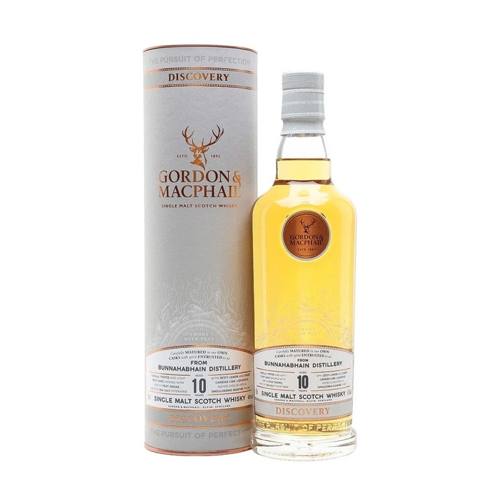 Bunnahabhain 10 éves Gordon & MacPhail, 0,7 l, pdd 43%