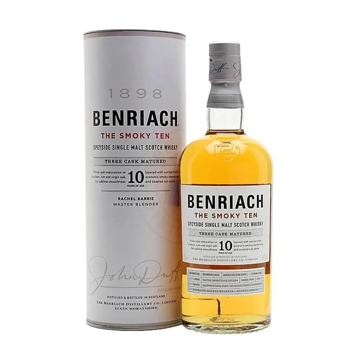 Benriach 10 éves Smoky Ten Single Malt whisky 0,7 pdd 46% DRS