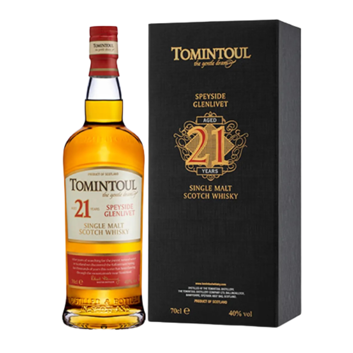 Tomintoul 21 éves Single Malt whisky, 0,7 l, pdd 40%