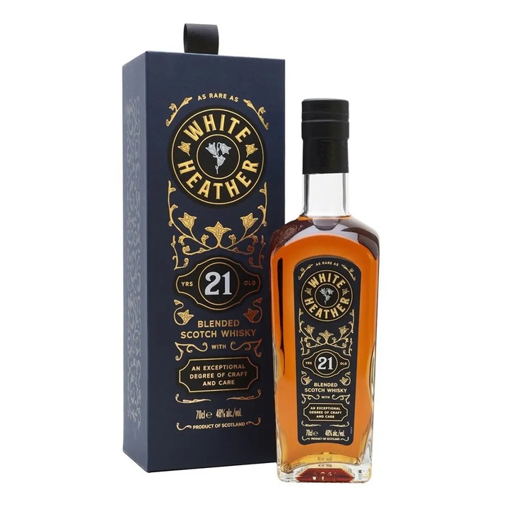 White Heather 21 éves Blended whisky, 0,7 l, pdd 48%
