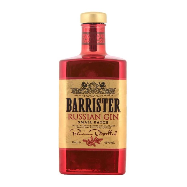 Barrister Russian gin, 0.7 l, 43%