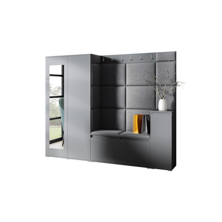 Eugenio 27 előszoba összeállítás, grafit/trinity 16