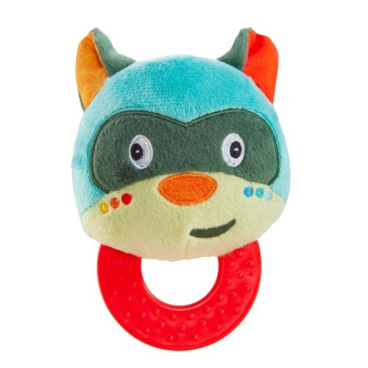 Imaginarium Bit-Bit Coon fogazó játék, gyűrű alakú, mosómedve modell, mosható, 3 hónapos kortól