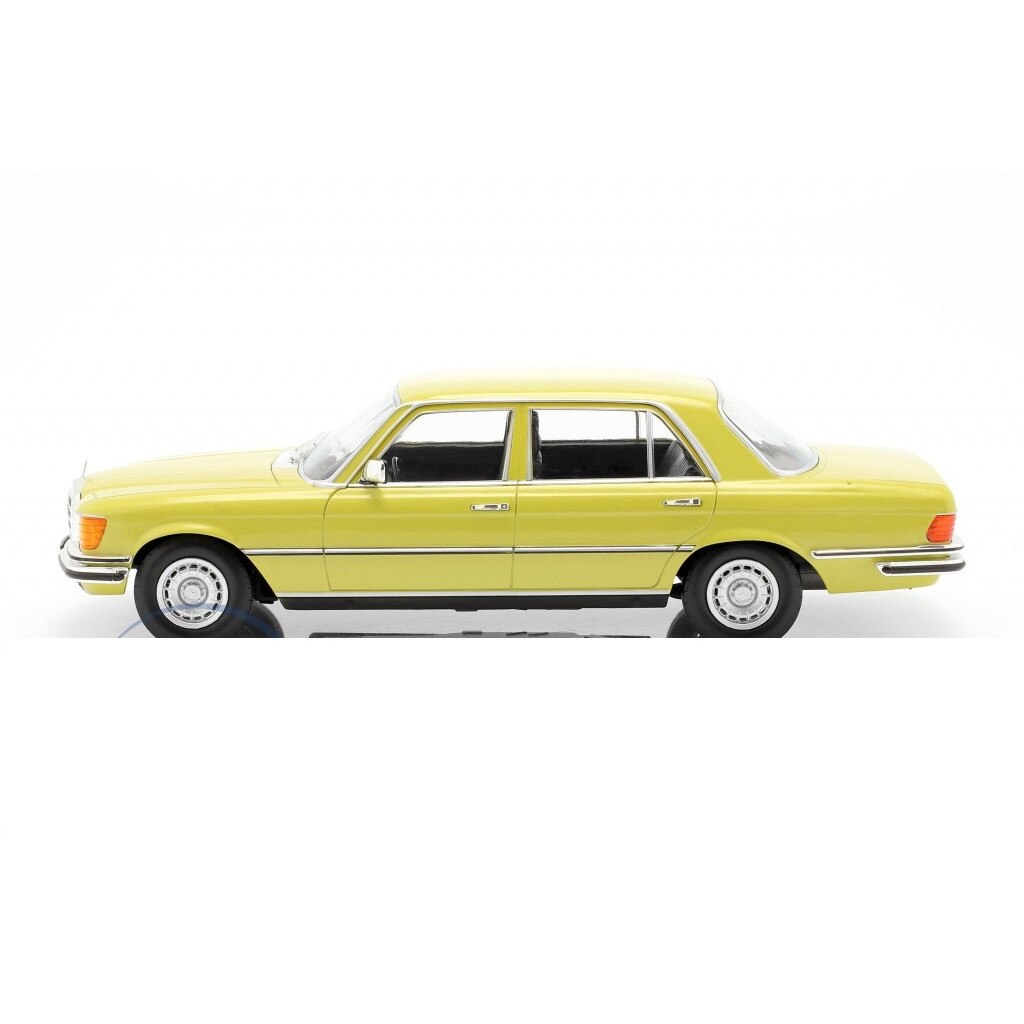 Macheta Mercedes 450 SEL mimosa yellow 1/18 IScale eMAG.ro