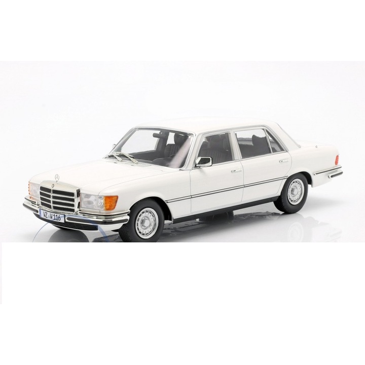 Mercedes 450 SEL modell, fehér - 1/18 IScale