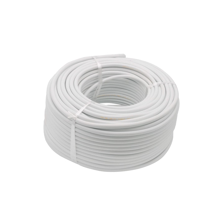 Csavart elektromos kábel 4 x 1,5 mm (többszálas) MYYM / H05VV-F -100m fehér