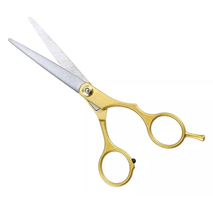 Foarfec pentru tuns, inox, 16.5cm, Auriu