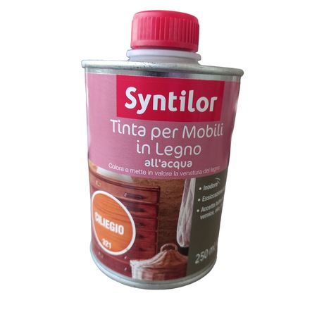 Лак на водна основа за дърво цвят череша SYNTILOR 250мл - eMAG.bg
