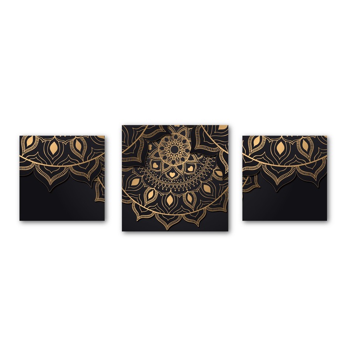 Tablou canvas - Mandala - 130x50cm, 3 piese