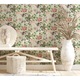 Tapet floral texturat extralavabil usor de montat usor de intretinut Multicolor suport Vlies 47461 0.53m x 10m