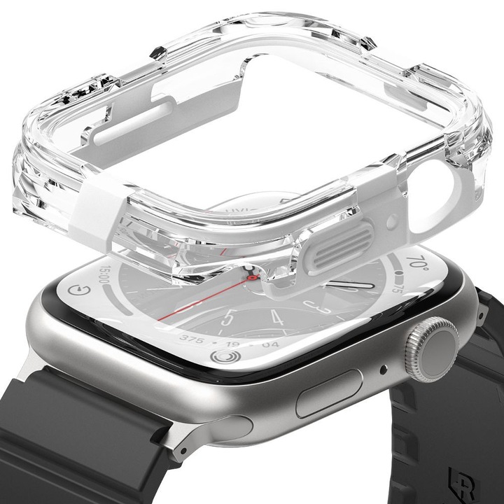 Ringke fusion bumper apple watch 4 / 5 / 6 / 7 / 8 / se (44 / 45 mm) fehér szíj