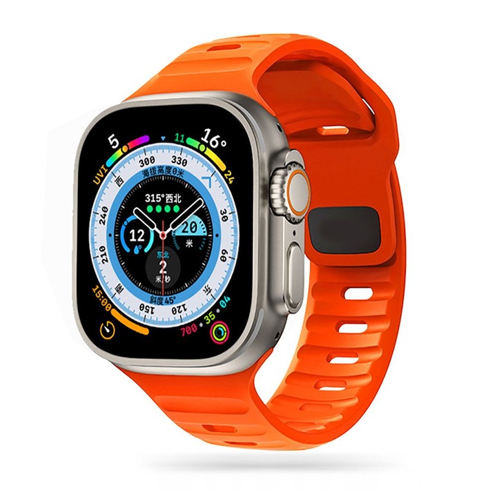 Tech-Protect iconband line apple watch 4 / 5 / 6 / 7 / 8 / se / ultra (42 / 44 / 45 / 49 mm) narancs szíj