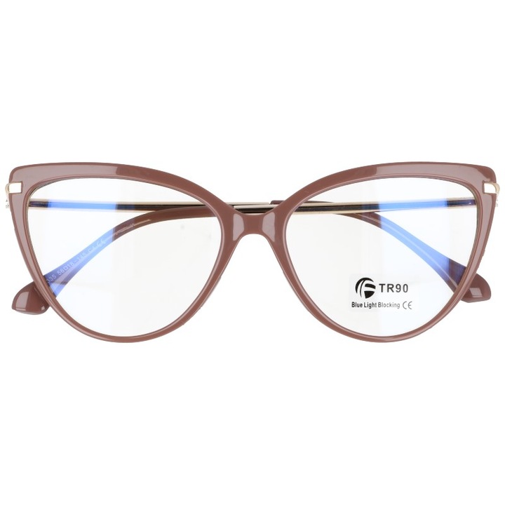 Очила, Born86, модел 3940-3, защита от синя светлина, кафяви, 56x18x145mm