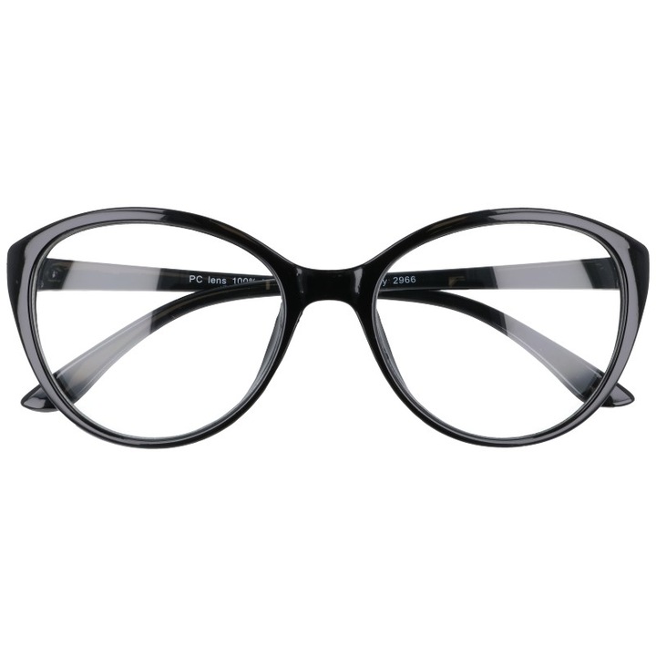 Защитни очила за компютър, Moramo, Пластмаса, +0.00, Овална леща, UV400, 133 mm, Черни