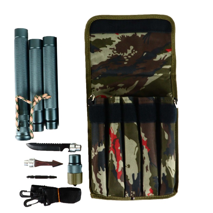 Baston Telescopic cu 3 Segmente, Gri, 56 cm, Dalimag