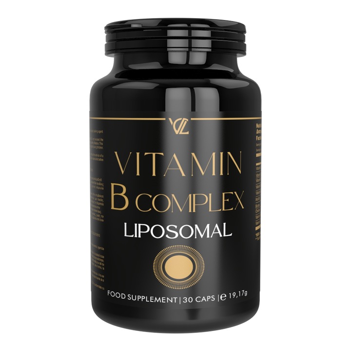 Vitamina B Complex Lipozomala 500 mg, Supliment alimentar Vita Code Lab, 30 capsule vegetale