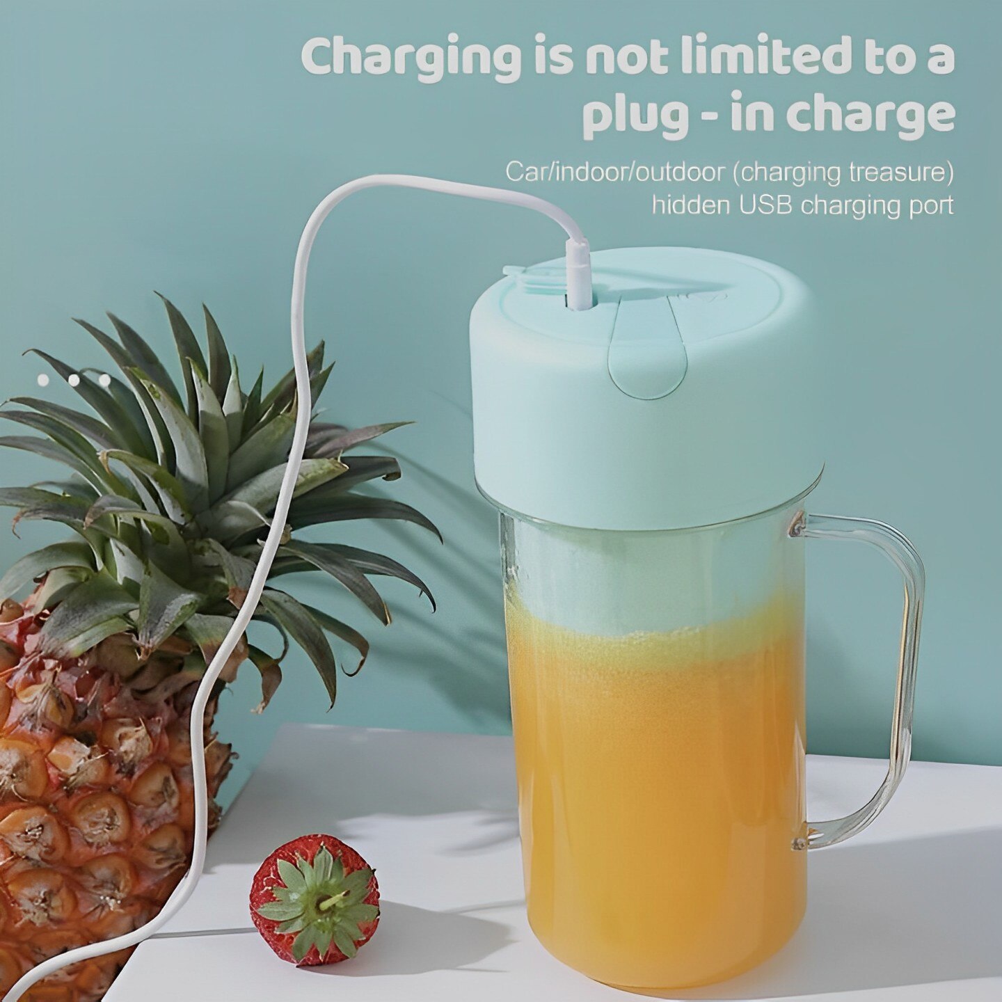 Mini Blender Electric cu Pai, Portabil, Pentru Preparare Sucuri si