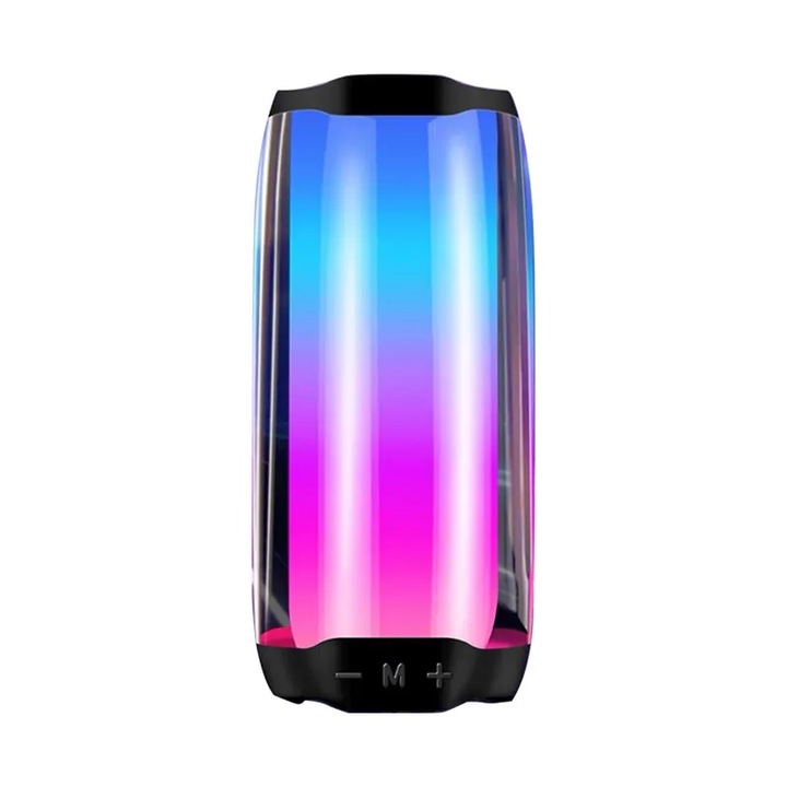 Boxa portabila Bluetooth, Wireless, Efecte de lumina RGB pe toata suprafata, 15 W, Resistenta la apa