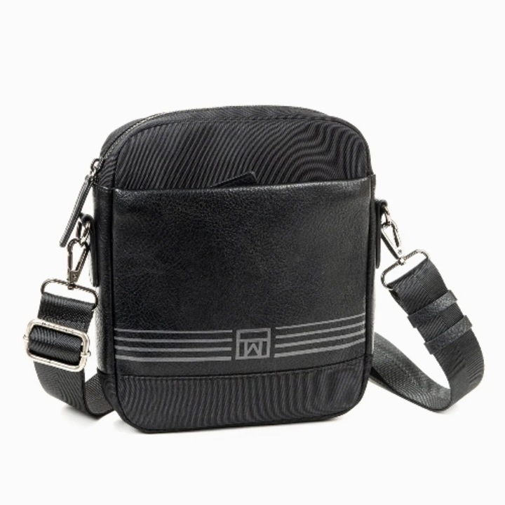 Matties válltáska, fekete, 20x22,5x5 cm (MS-40040F)