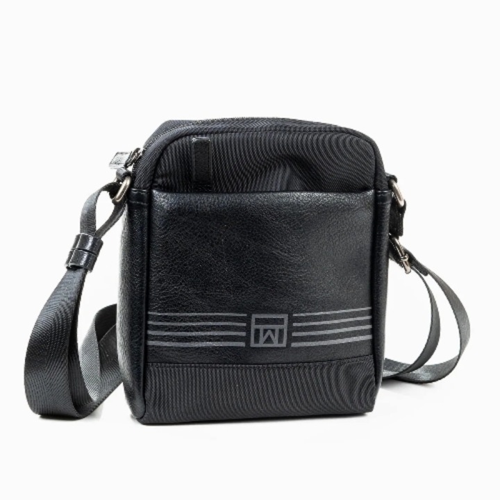 Matties válltáska, fekete, 18x21x5 cm (MS-40041F)