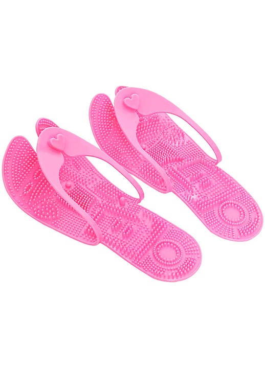 ALC™ Flip-Flop® Flip Flopok masszázs funkcióval, utazáshoz, edzőteremhez, gyógyfürdőhöz vagy medencéhez, rózsaszín, Rózsaszín, 40