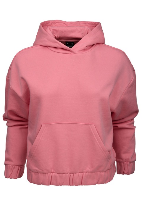 Női kapucnis pulóver, 4F, pamut, rózsaszín. XXI