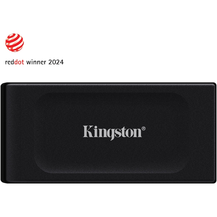 Външен SSD Kingston XS1000, 1TB, USB 3.2, Черен