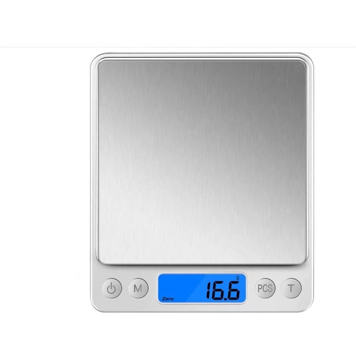 Cantar de precizie, 3kg, Argintiu
