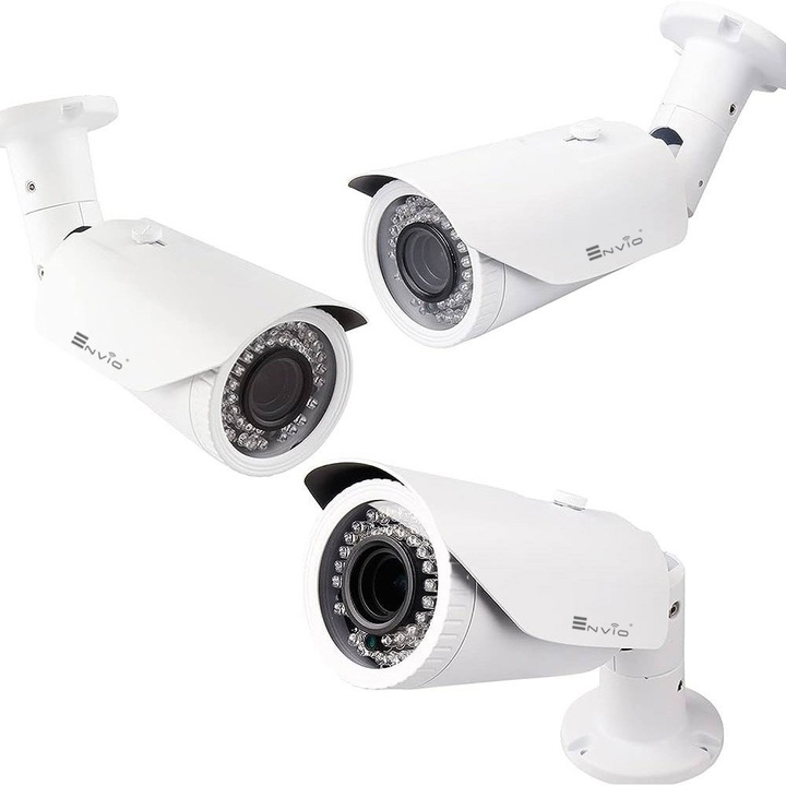 Videó megfigyelő rendszer 4 kültéri kamerával 4K Lite felbontás ENVIO AESS-KIT4CHZEN60H800L-HDD