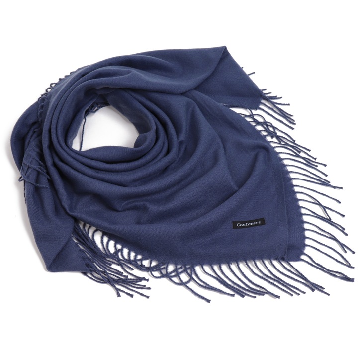 Esarfa din casmir dama, Born86, Albastru