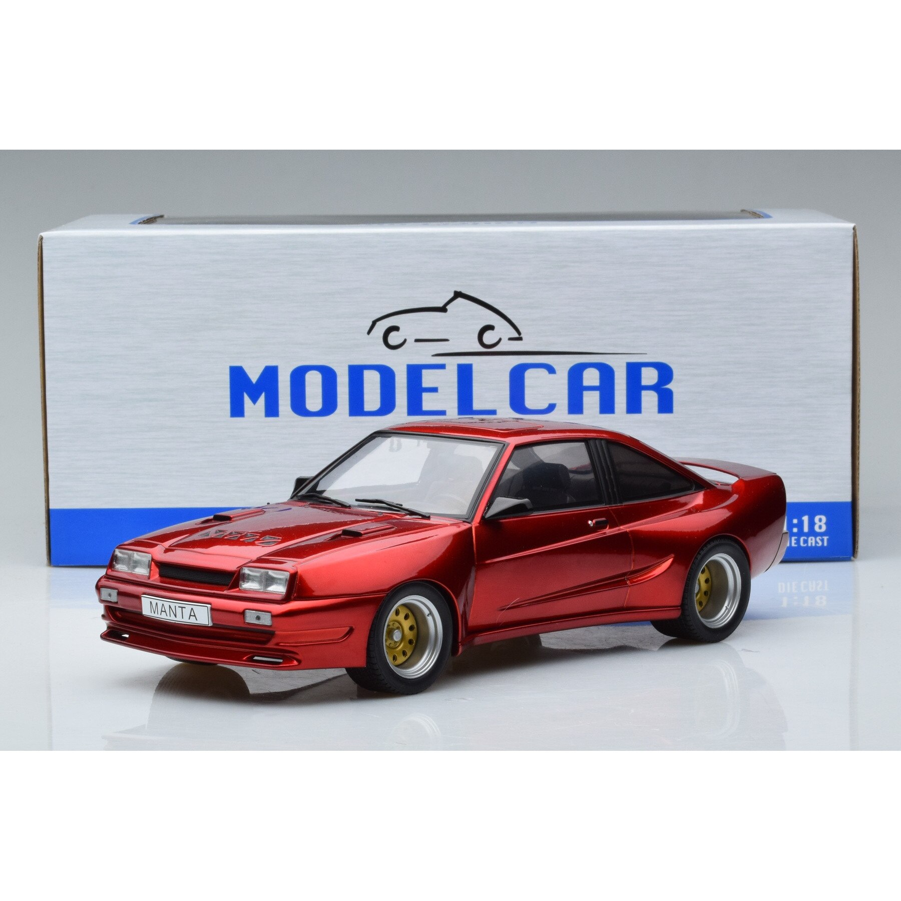 Opel Manta B Mattig 1991 Miniature MCG 1/18 - Rouge - Modèle De Collection