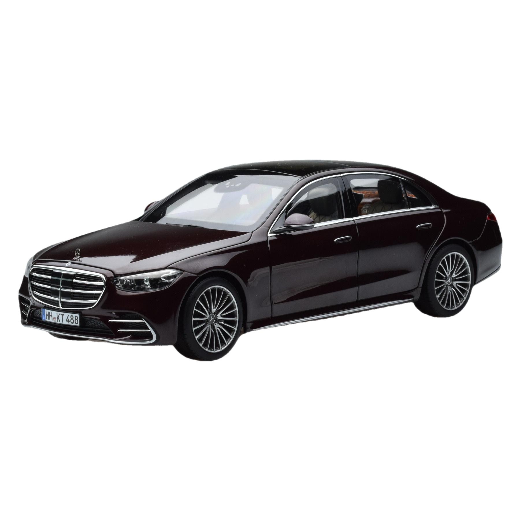 Modèle réduit Mercedes-benz S-class Amg-line 2021 Rouge Metallic 1/18