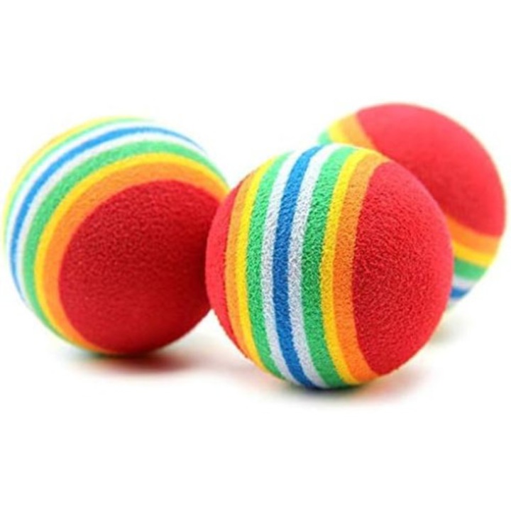 10 db-os rágógolyós csomag kutyáknak, többszínű,