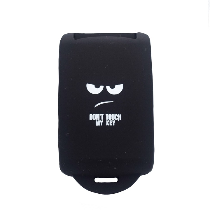 Husa cheie keyless Renault/Dacia, model "Don't touch my key", negru