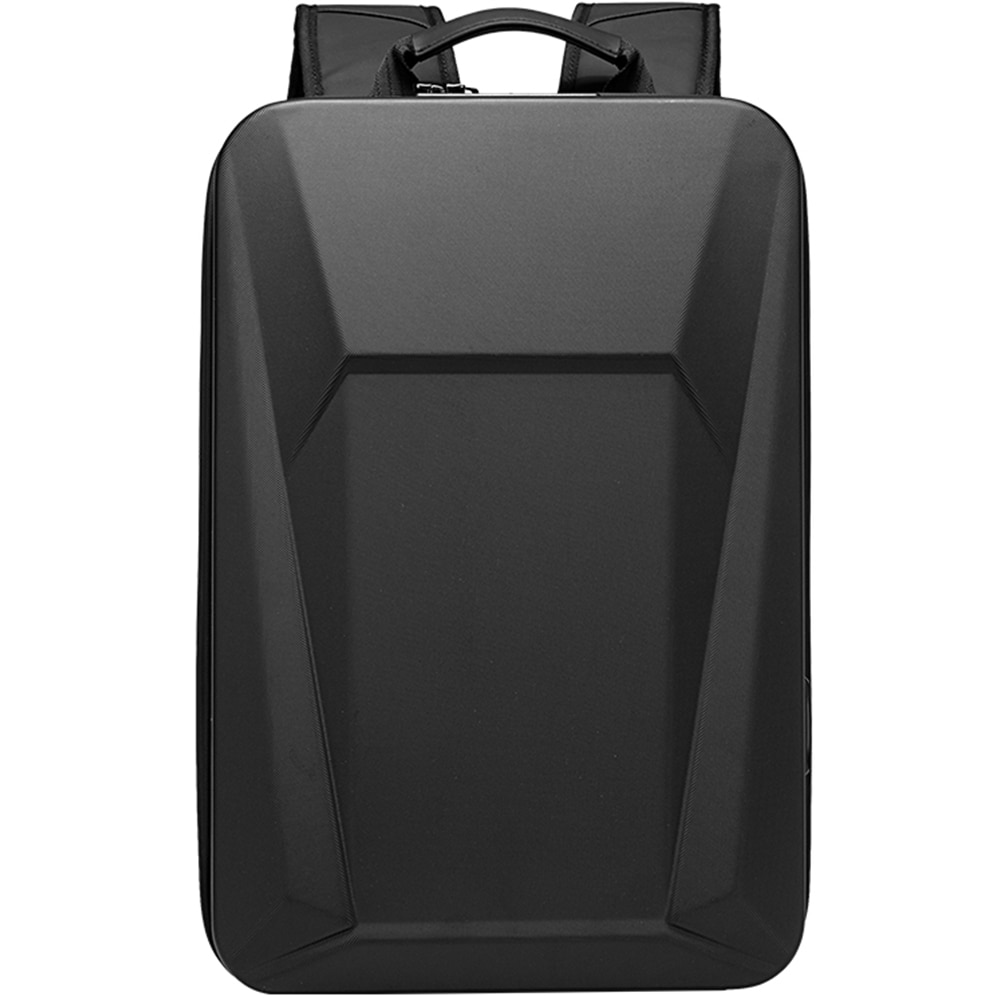 Rucsac laptop 15.6 inch, carcasa tare, buzunar antifurt, sistem fixare pe valiza, rezistent la apa, lacat TSA, port USB, si USB-C, BANGE, BG7682BK, Negru