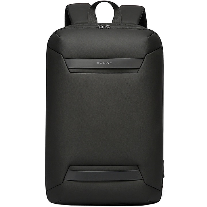 Bange Uniszex laptop hátizsák, USB és USB-C port, fekete