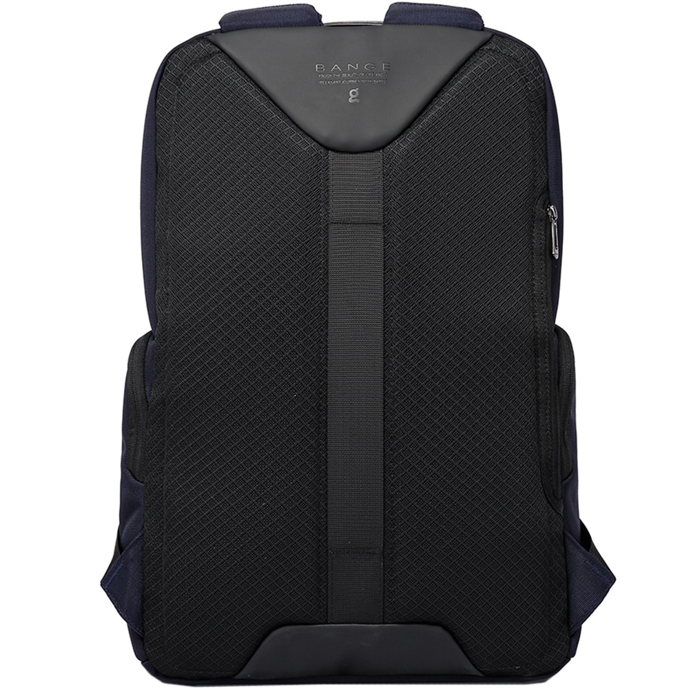 Rucsac laptop 15.6 inch, cu port USB, si USB-C, rezistent la apa, sistem fixare pe valiza, buzunar antifurt, BANGE, BG7712NY, Albastru