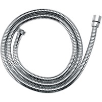 Furtun de dus extensibil Ferro, racord conic, anti-twist, 150-200 cm, Crom