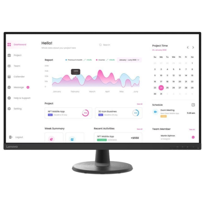 Lenovo 31.5" D32-40 Monitor (66FCGAC2EU)