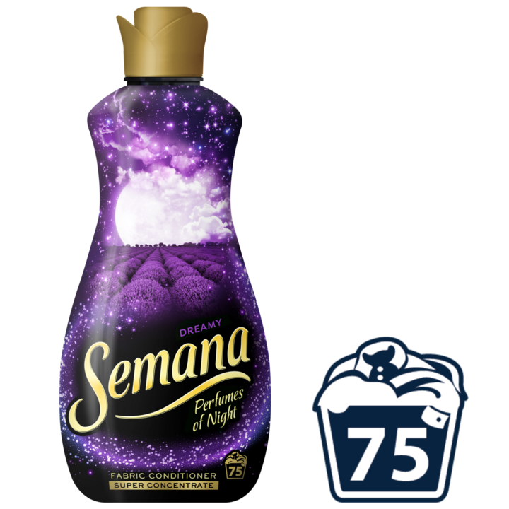 Омекотител Супер Концентрат Semana Perfumes of Night Dreamy, 75 пранета, 1.65 л