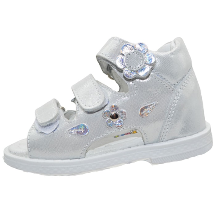 Ортопедични сандали за момиче Small Foot SMF0909-25, Сребрист 99407
